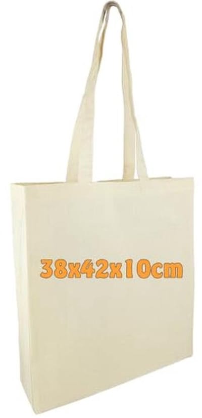 Duurzame Jute Shopping Bag met Lange Handvatten | Onbedrukt | Milieuvriendelijk
