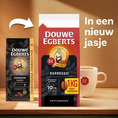 Douwe Egberts Espresso Koffiebonen - 4 x 1KG