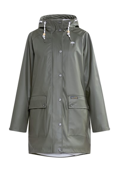 Schmuddelwedda Oversized mackintosh bridgeport Dames olijf
