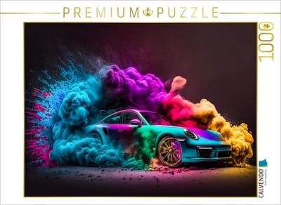 Fotopuzzel 1000 stukken Sportwagen Turbo - Uitdagende Puzzel voor Volwassenen
