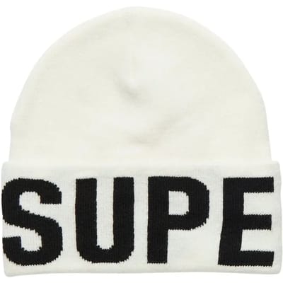 Superdry Gebreide Mountain Muts Wit Grootte: 1SIZE