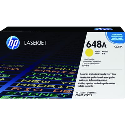 HP CE262A nr. 648A toner cartridge geel (origineel)