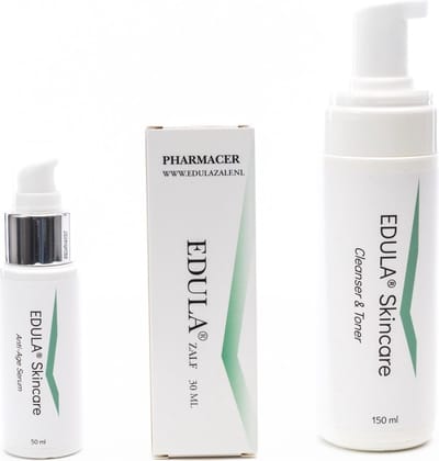 Combi: Edula® zalf 30 ML - Littekencrème - Littekenzalf - Huidzalf + Cleanser & Toner + Anti-Age Serum