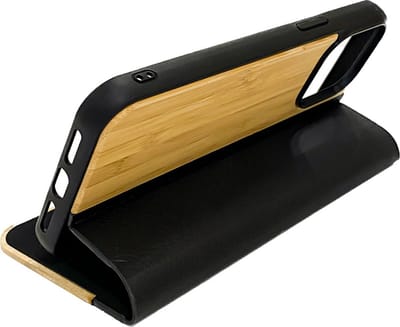 Hoentjen Creatie, houten TPU case - iPhone 14 pro Bamboe