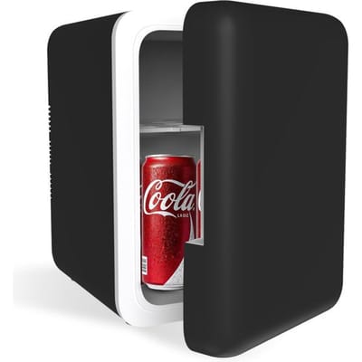 Mini koelkast 5L - Skincare & make-up koelkast - Eten & drinken - Organizer - 12V & 230V - Koel & warm - Compact - Zwart