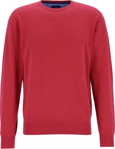 Redmond heren trui katoen - O-hals - rood