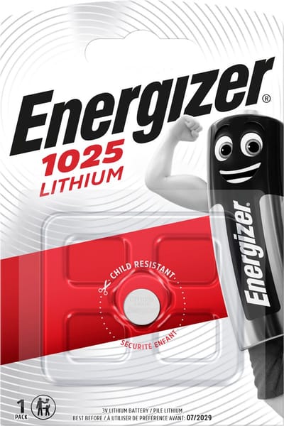 Energizer CR1025 Lithium knoopcel batterij 3V - Per 1 stuks