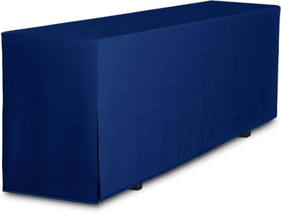 TexDeko Set of 2 Beer Table Covers, Premium 220 x 50 cm, Blue Beer Tent Cover, Opaque Covers for Marquee Decoration, Sustainable, Gastronomy Quality, EU Product