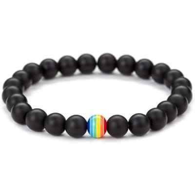 Regenboog Koppel Armband Heren Armband Sieraden Armbanden Voor Vrouwen Heren Armband Pulseras Mujer Pulseira Femme Masculina Armband black