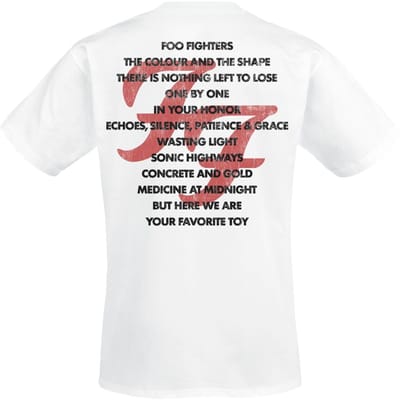 Foo Fighters T-shirt - 1995 - S tot 3XL - voor Mannen - wit