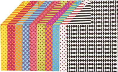 Bedrukt Karton, A4, vel 210x297 mm, 250 gr, diverse kleuren, 20 div vellen