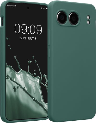 kwmobile telefoonhoesje geschikt voor OnePlus Nord 4 5G - TPU backcover met siliconen coating - Smartphone case in dennengroen