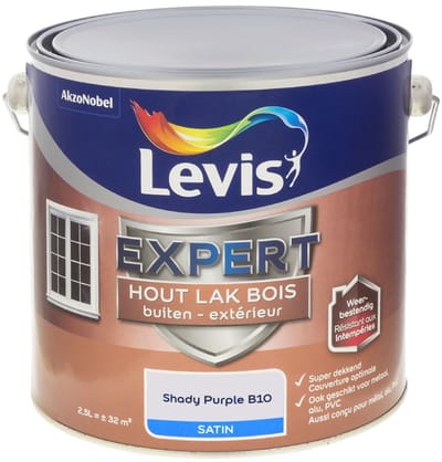 Levis - Expert Hout Lak Buiten Satin Mix - Shady Purple B10 - Mengverf - 2,5 L