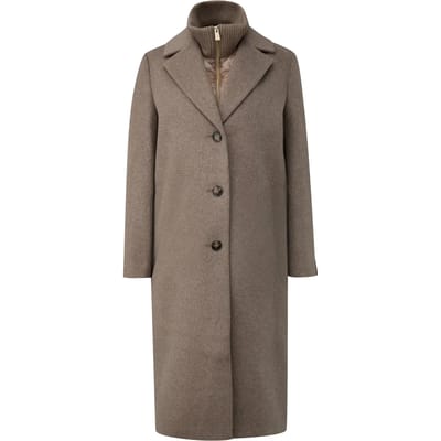 H-length Donsjas met afneembare voering voor dames COMMA