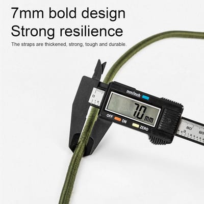 Elastisch Touw - Verstelbaar Koord - Outdoor Activiteiten - Hoge Elasticiteit - 90 cm