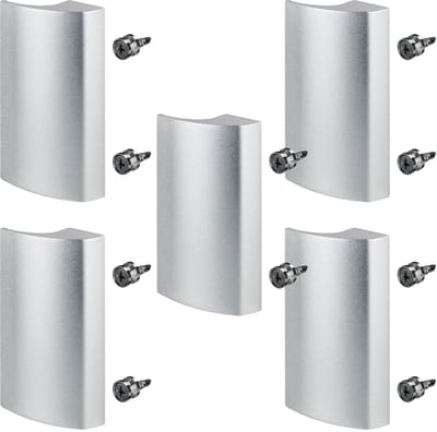 5 x SOTECH balkondeurgreep SEJA II aluminium zilverkleurig 85 x 40 x 20 mm deurgreep terrasdeurgreep