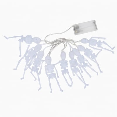 ARTICASA - Halloween skeletten lichtsnoer - LED verlichting - Halloween decoratie - 1,5 meter - Transparant/wit