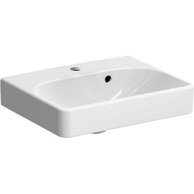 Geberit Smyle Square wash hand basin 45 cm, overflow asymmetrical 500.222.01.1