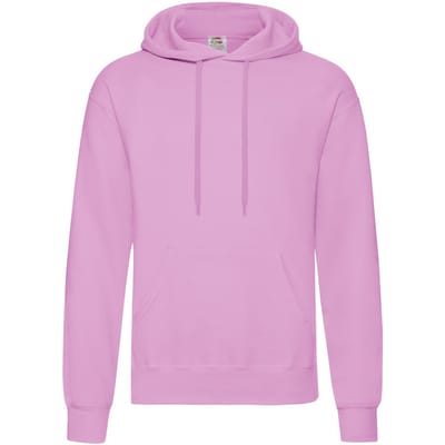 Fruit of the Loom Klassieke herenhoodie (Lichtroze)