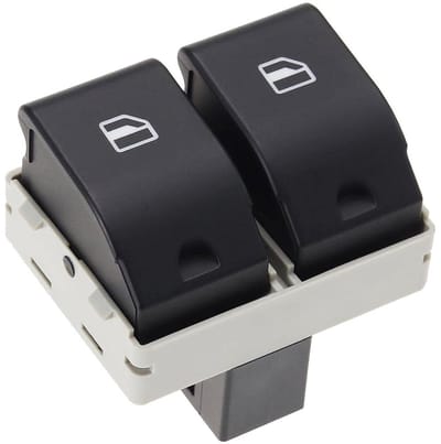 Elektrische Raam Schakelaar 6Q0959858A Geschikt voor Polo MK 4, Fox, Cordoba MK 2 en Ibiza MK 3 - Zwart Raamopener Schakelaar voor Auto's