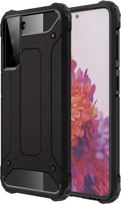 Hoesje Geschikt voor Samsung Galaxy S21 | Shock Proof | Hybride Back Cover | Beschermhoes | Schokbestendig | Extra bescherming | Zwart