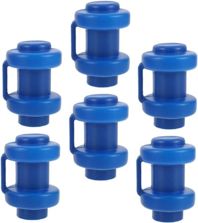 Trampoline Kappen - Stangdoppen Set - Veiligheid Net Bevestigen - Slijtvast Kunststof - 7.6 x 5 x 5 cm - Blauw