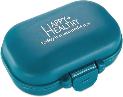 Pillendoos Organizer voor Reizen - 4 Compartimenten voor Medicatie en Vitaminen
