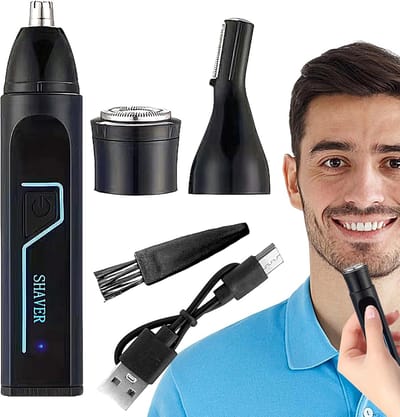 Neushaartrimmer Heren - Neus Oor Trimmer - Ongewenst Haar Verwijderen - Dubbele Snijder - 15cm Pakket