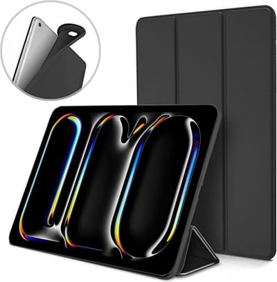 Geschikt voor iPad Pro 11 inch (M4) 2024 - Hoesje – Shock Proof Hoesje – Smart Cover - Zwart