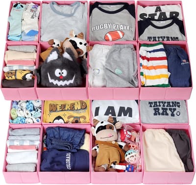 Set van 16 Opvouwbare Lade-Organizers voor Kleding - Geschikt voor PAX Kasten 100x58 cm