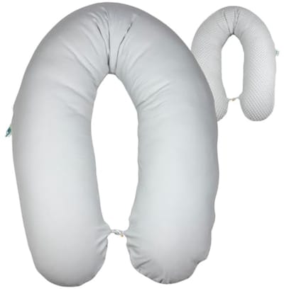 XXL Borstvoedingskussen 190 x 30 cm - Ergonomisch zwangerschaps- en zijslaapkussen voor optimaal comfort