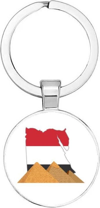 Akyol - Egypte sleutelhanger - geschenk - gift - verjaardag - kado - cadeau - feestdag - verassing - piramide - kameel - woestijn - cairo - farao - republiek - Afrika - Rode zee - Arabisch - vlag - Sfinx - Gizeh - Luxor