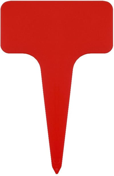 CombiCraft steeketiketten met bordje 60x96mm rood - per 100 stuks