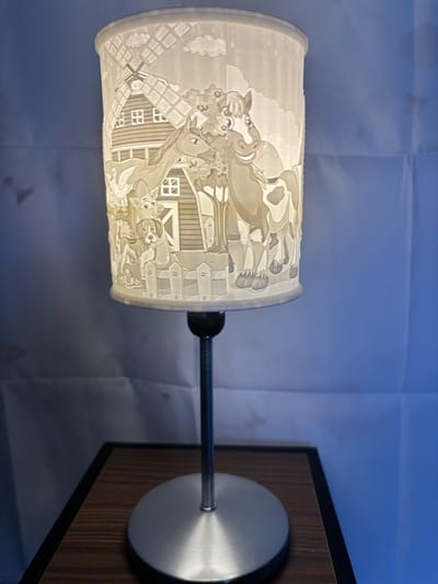 Schemerlamp kinderkamer boerderij thema