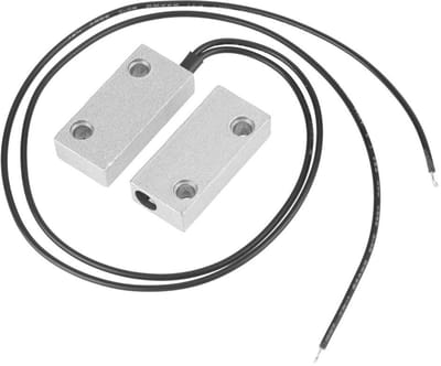 Dailygoods - Deurcontactalarm - Bedrade magnetische sensor - Voor deur- en raamsensor - Zilver - Huisbeveiliging - Veiligheidssysteem - Geschikt voor...