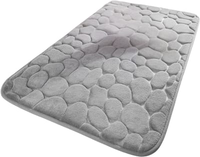 DnA® Badmat - Badmat Antislip - Douchemat - Badmatten - Badmat Antislip Voor in Bad - Grijs - 60cm x 40cm x 1cm