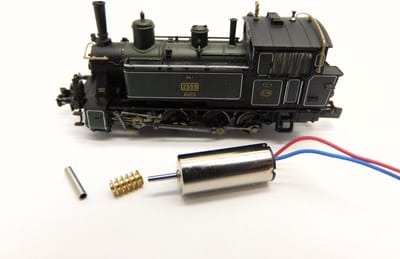 micromotor NF057G motor ombouwset voor Fleischmann DB BR 98.8, K.Bay.Sts.B. GtL 4/4