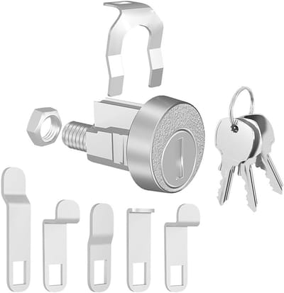 Brievenbusslot Vervanging - Cilinderslot Postkast - Post Beveiligen - Duurzame Zinklegering - 7x4x2 cm - Zilverkleurig