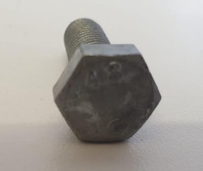 Moerbout - Zeskantbout - Gegalvaniseerd - M8x25 - 15stuks