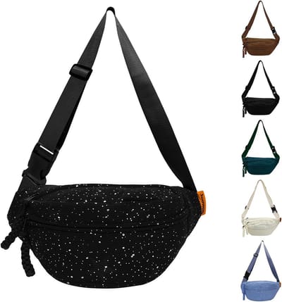 Dames Corduroy Buideltas - Verstelbare Crossbody & Heupbuidel voor Dagelijks gebruik