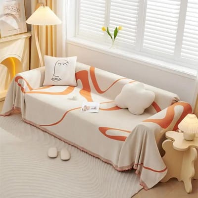 Moderne Eenvoudige Bankhanddoek Volledige Dekking Eendelig Bankbeschermhoes voor Woonkamer Vier Seizoenen Universele Kwastendeken 1seater 180x130cm