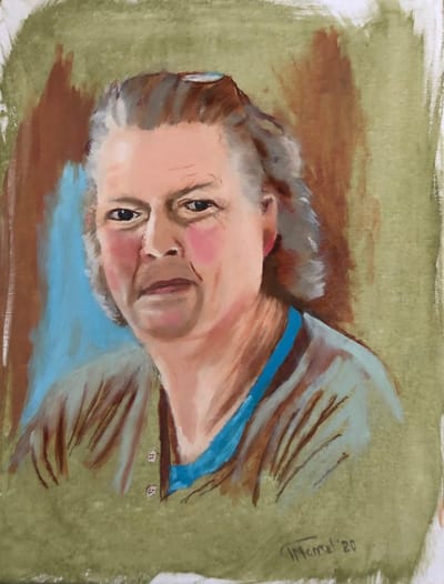 Portret man – oil on canvas – 40x30cm
