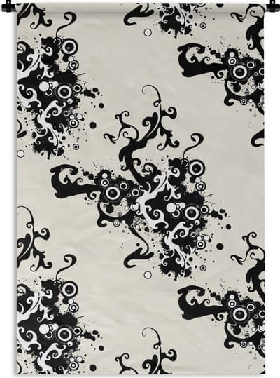 Wandkleed - Wanddoek - Patronen - Zen - Abstract - 60x90 cm - Wandtapijt