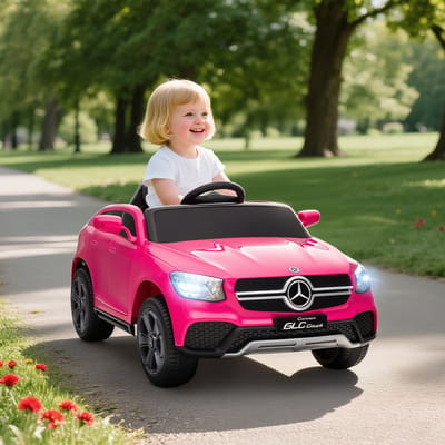 AIYAPLAY Elektrische kinderauto Kunststof, Metaal 105L x 68B x 50H cm Roze