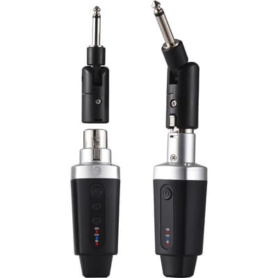 Microfoon Draadloze XLR Zender en Ontvanger Draadloos Microfoonsysteem voor Audiomixer Elektrisch zwart
