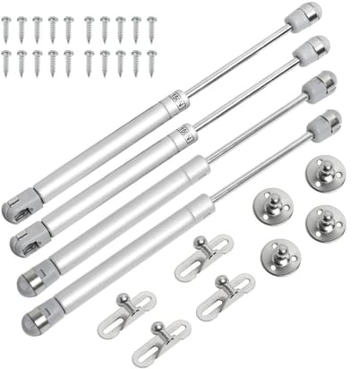 NTH products- Gasveren 150N/15 kg - 4-delige Set - Hydraulische Schokdemperveren - Staal - Zachte Sluiting - Duurzaam en Betrouwbaar - Schokdemper