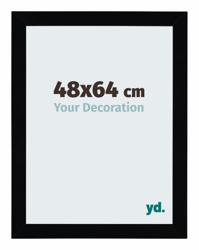 Your Decoration - Puzzellijst 48x64 cm - Zwart Hoogglans - Puzzellijst 500-1000 stukjes - MDF Fotolijst - Mura