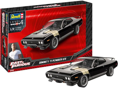 Revell Modelbouwpakket Auto - 07692 25 Years of Fast - Furious - Dominic#039 1971 Plymouth GTX - Amerikaanse Muscle Car Plastic - 1:24 - Modelbouw