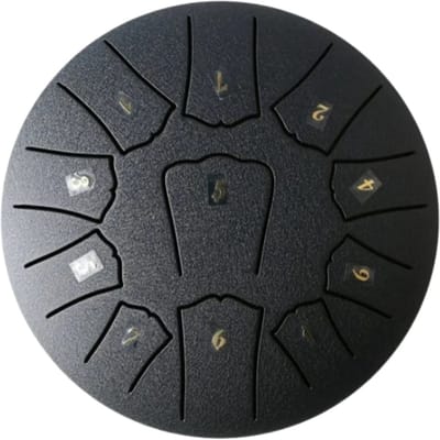 Livano Handpan - Tongue Drum - Steel - Regen - Klankschaal - Zwart