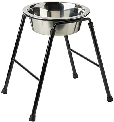 Voerbak Hoge Stand - Honden Voerstation - Comfortabel Eten - Roestvrij Staal - 1600 ml - Zilver
